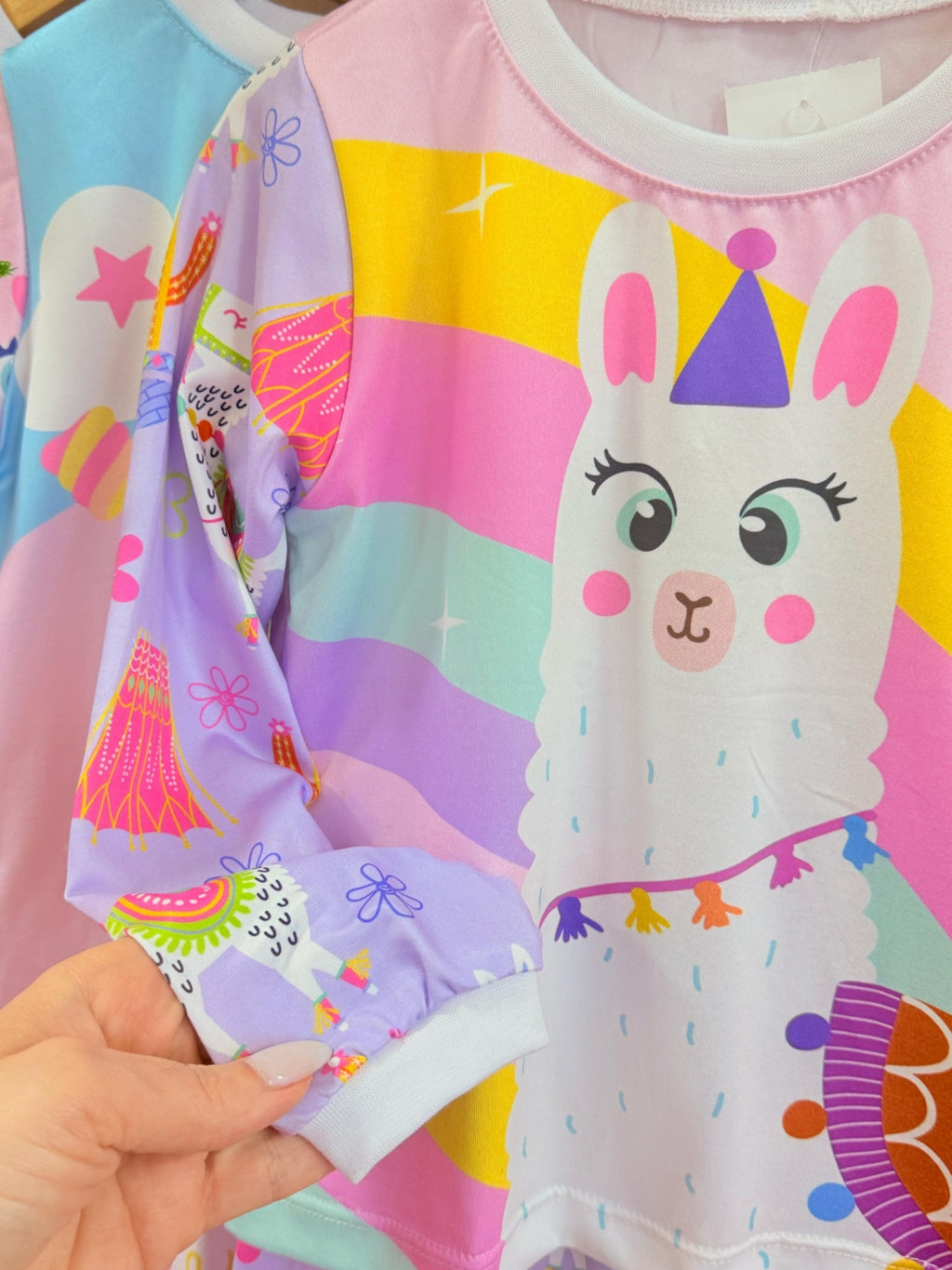 Pijama Manga Longa lhama Pijama