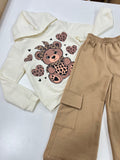 Conjunto Capuz Moletom Urso