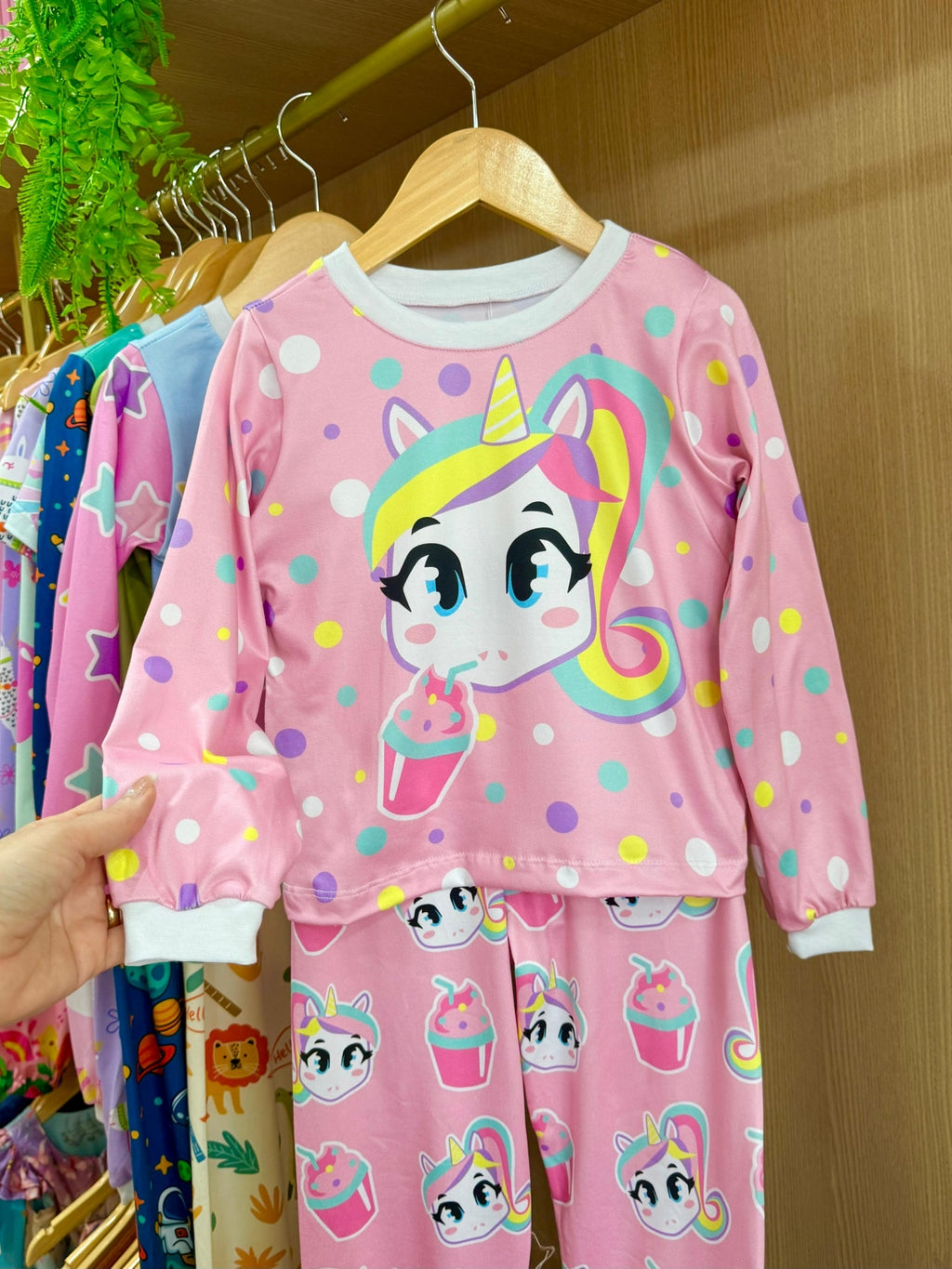 Pijama Manga Longa Lúdico Unicornio Pijama