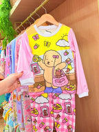 Pijama Manga Longa Bobbie Goods Rosa