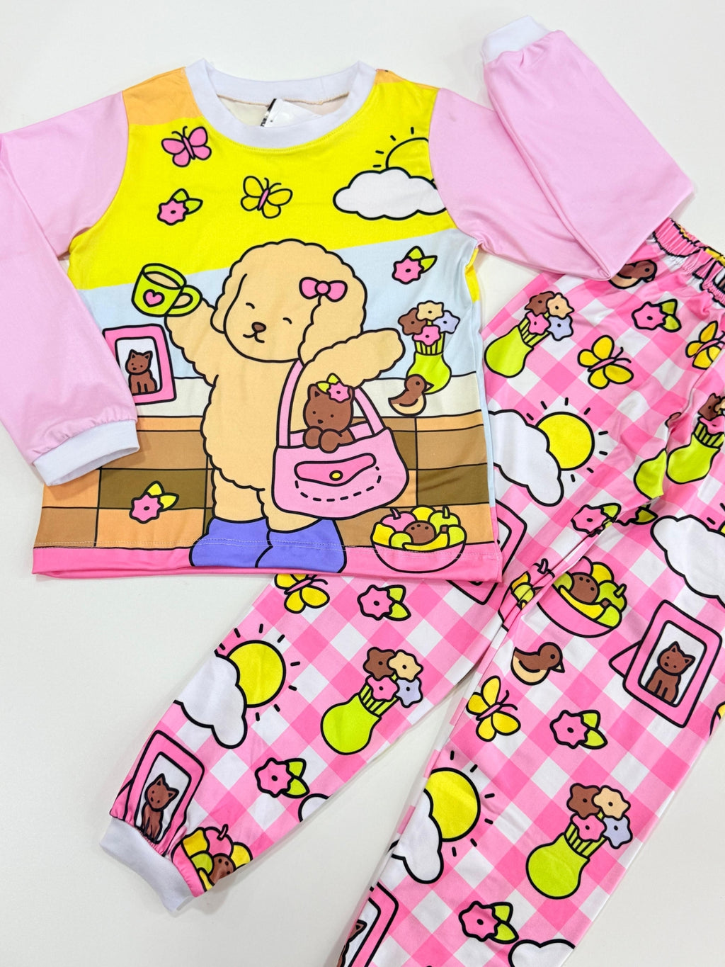 Pijama Manga Longa Bobbie Goods Rosa