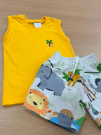 Bermuda de tactel e Camisa 100% algodão