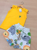 Bermuda de tactel e Camisa 100% algodão