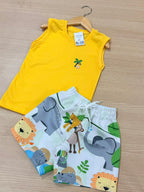 Bermuda de tactel e Camisa 100% algodão