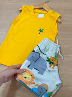 Bermuda de tactel e Camisa 100% algodão