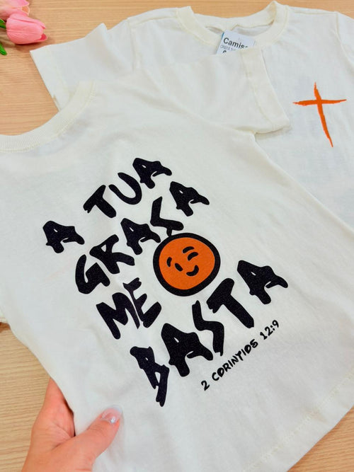 Camiseta Cristã Tua Graça Me Basta (Unissex)