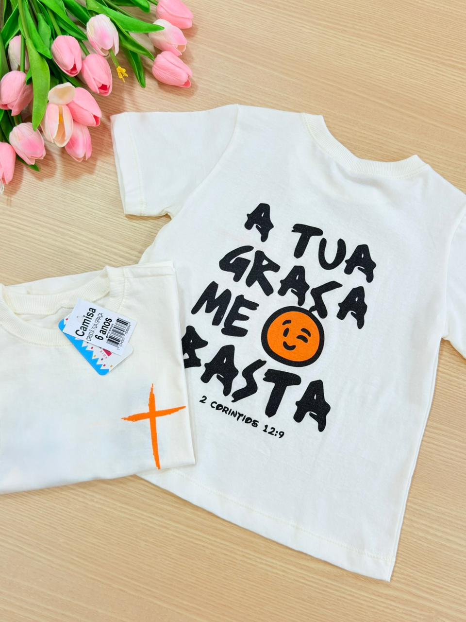 Camiseta Cristã Tua Graça Me Basta (Unissex)