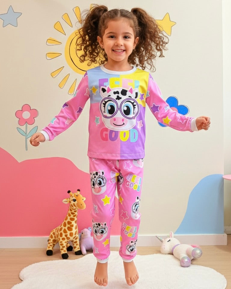 Pijama Manga Longa Vaquinha