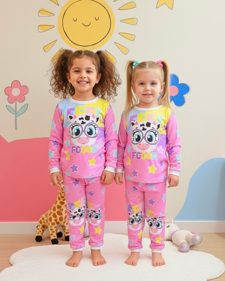 Pijama Manga Longa Vaquinha