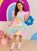 Vestido Encanto Trapézio Ursinha Patinete