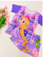 Pijama Manga Curta Princess