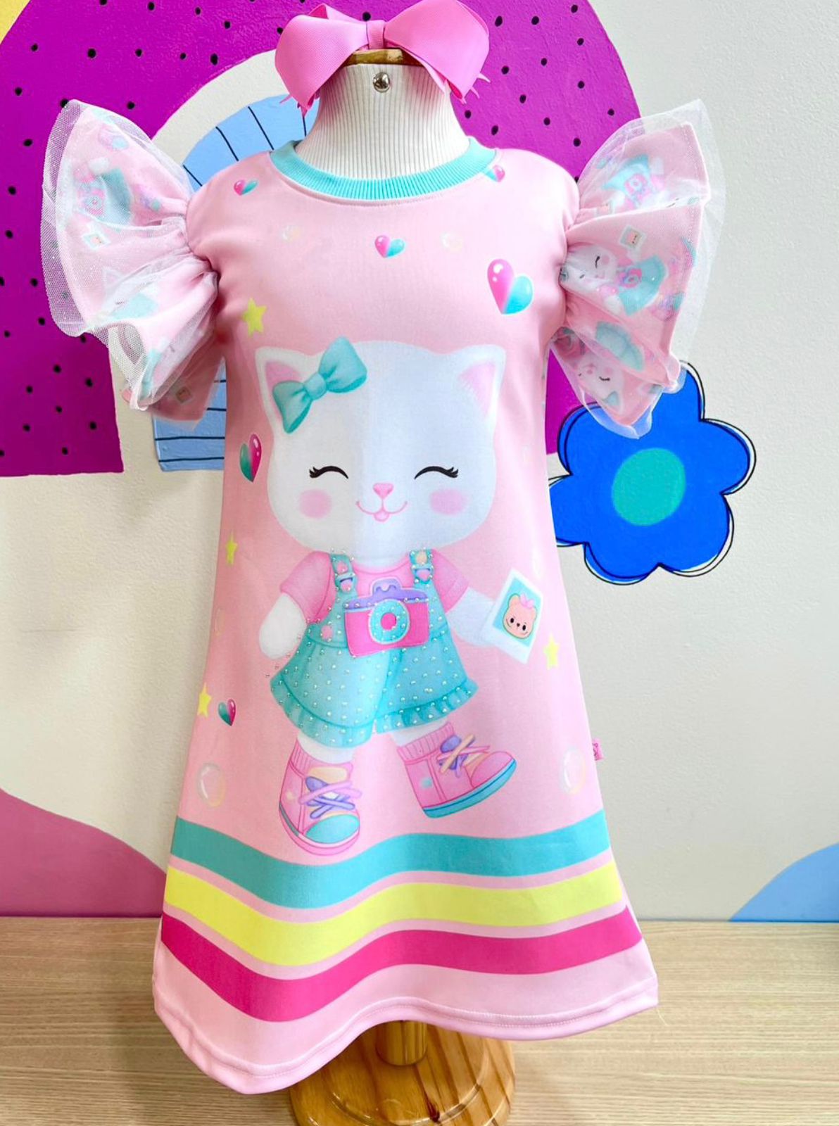 Vestido Encanto Trapézio Gatinha